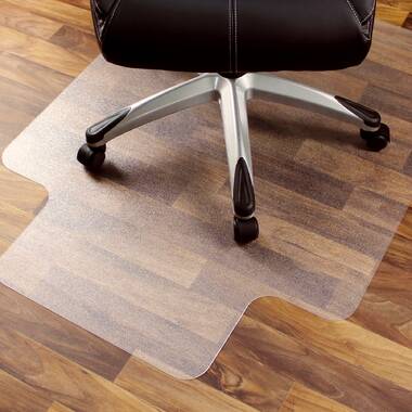 Plastic office chair best sale mat for hardwood floors